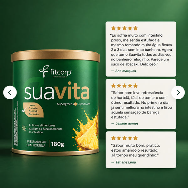 Suavita — Fibras, Prebióticos e Superfoods para o cuidado diário do intestino